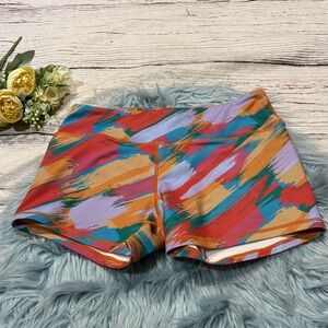 Born Primitive Rainbow CrossFit Paint Brush Active Lifting Shorts